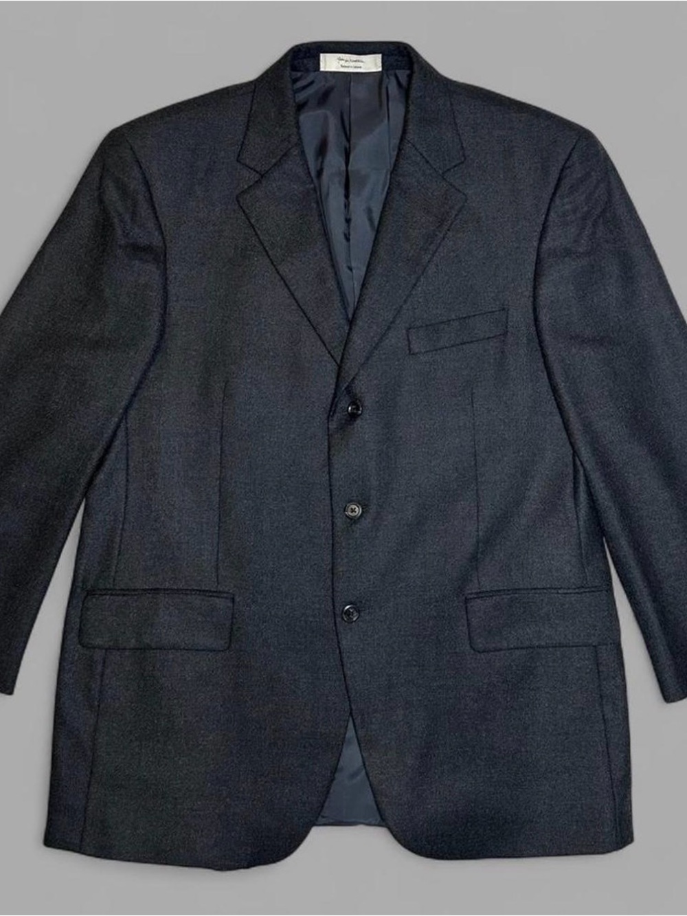 John W. Nordstrom Loro Piana 100% Cashmere Blazer Charcoal Gray 44R